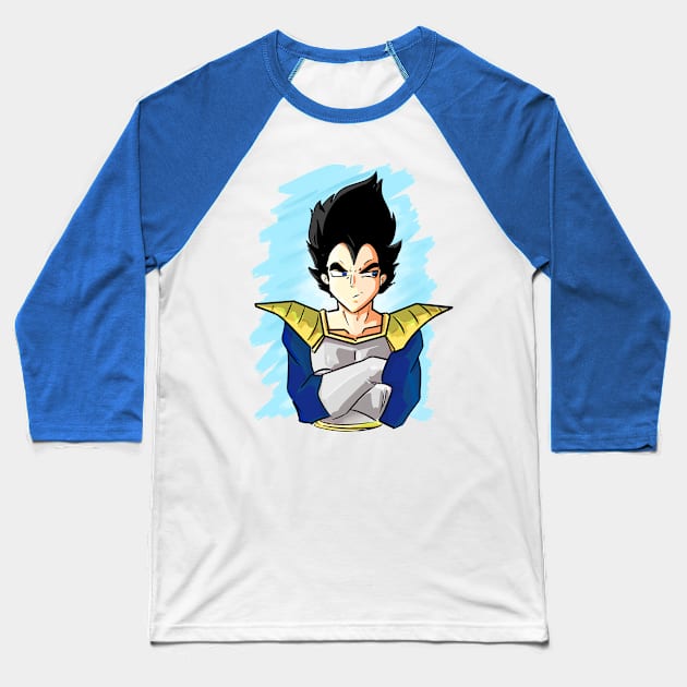 prince vegeta Baseball T-Shirt by inkpocket